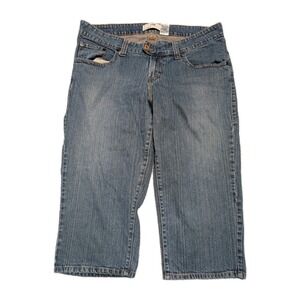 Levi's Women's Size 20 Capri Stretch Denim Cotton Mid Rise Blue Jeans